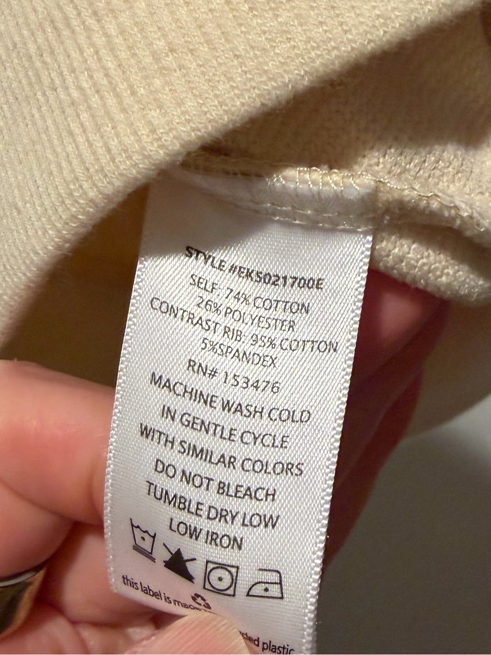 Evereve Tee with Striped Accents size L - Picture 4 of 4